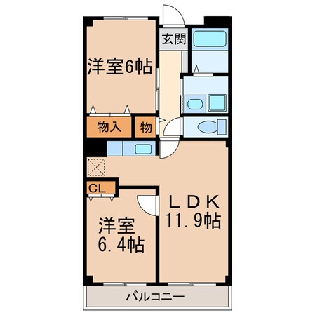 スカイコート　Ⅰ・Ⅱの物件間取画像